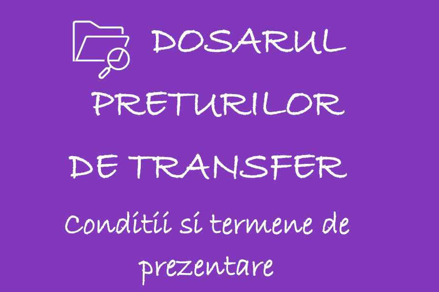 Dosarul preturilor de transfer – conditii si termene de prezentare 🎁🟪