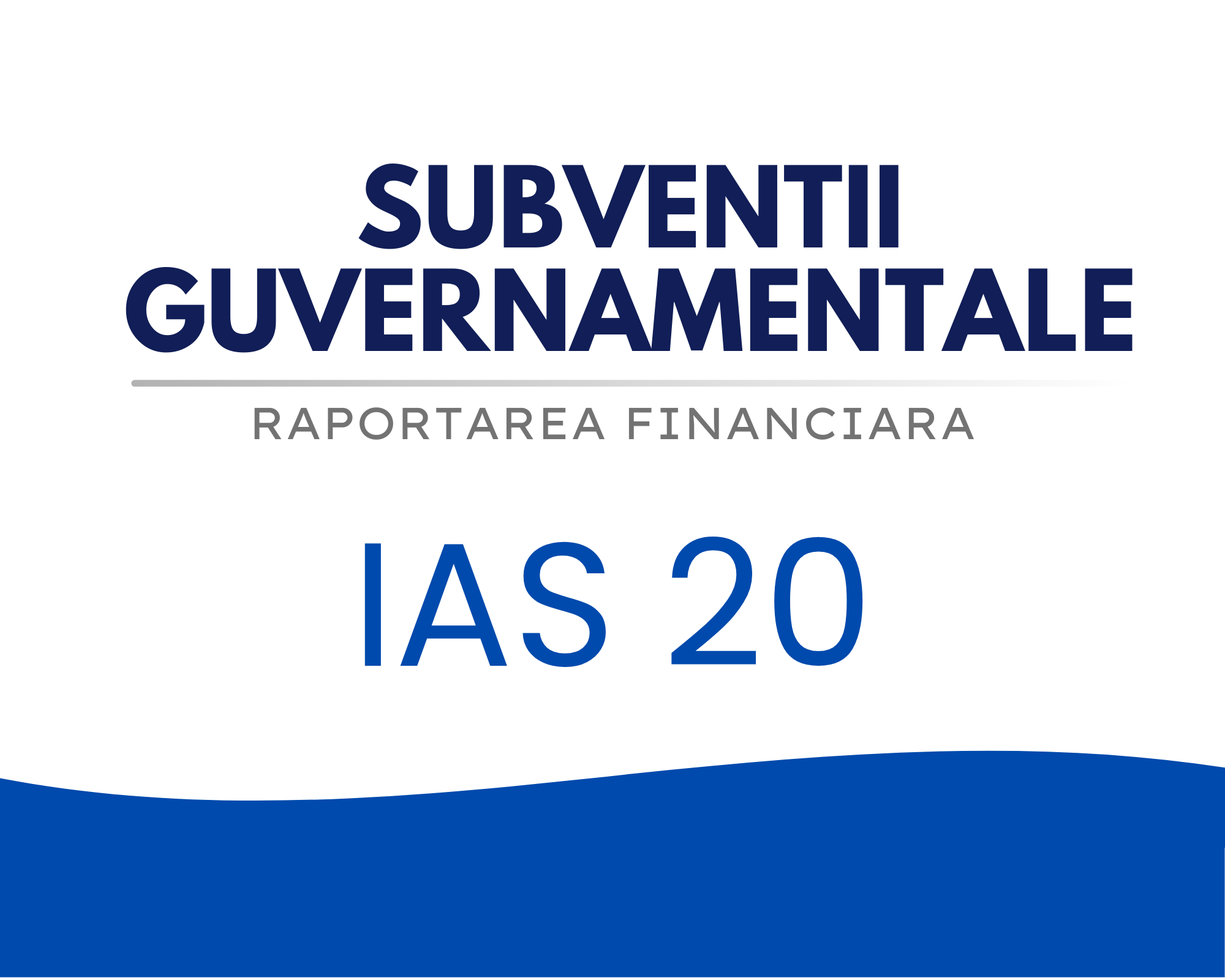 IAS 20 – Subventii guvernamentale 🟦