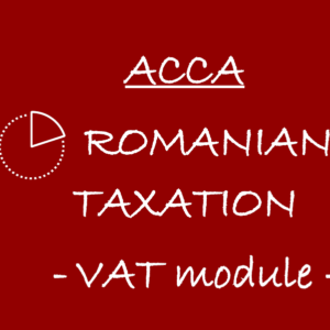 IMCONSULTING ROMANIAN TAXATION VAT module